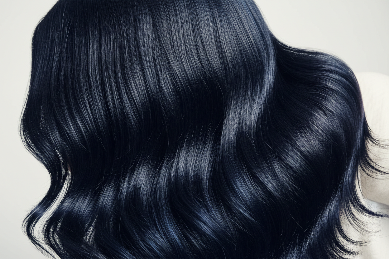 Couleur de cheveux noirs : nuances, coloration et entretien
