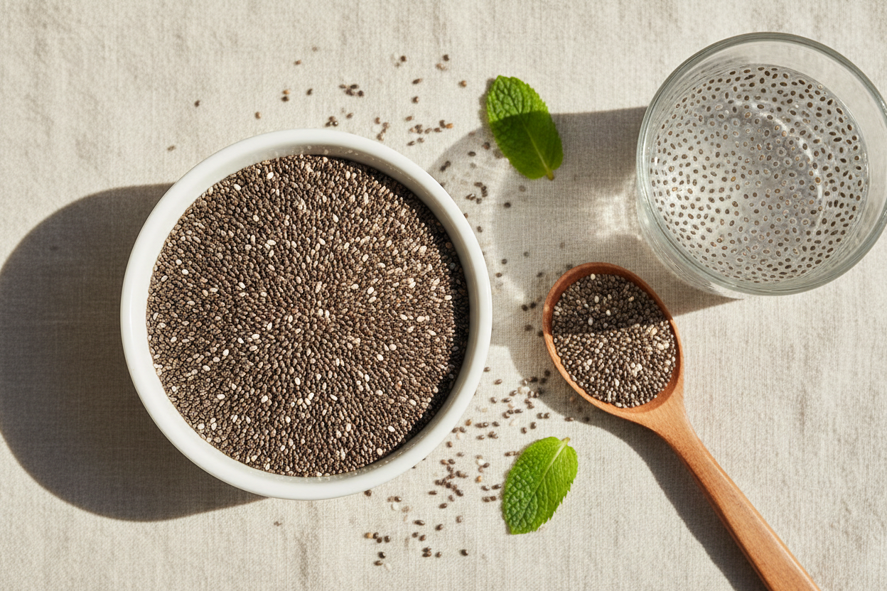 Graines de chia et peau : ce que révèle vraiment leur composition
