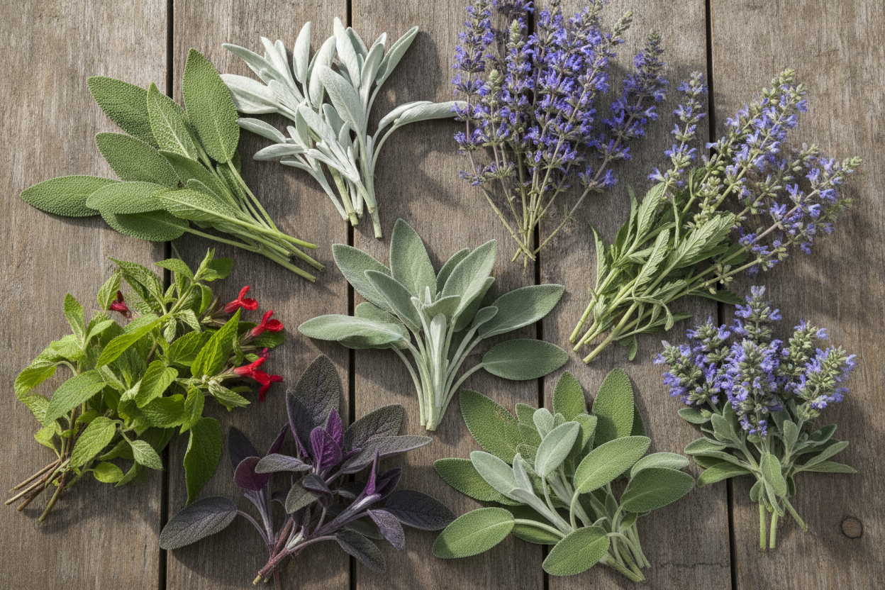 Sauge en images : identifier et comprendre ses 8 variétés principales