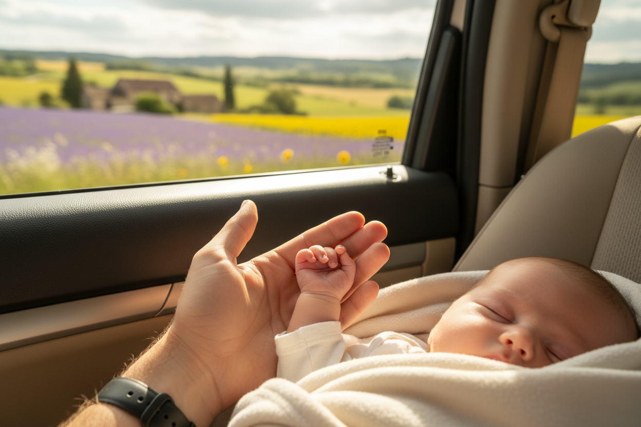 Voyager en France avec un bébé de 3 mois : guide complet pour partir sereinement
